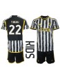 Billige Juventus Timothy Weah #22 Hjemmedraktsett Barn 2023-24 Kortermet (+ Korte bukser)